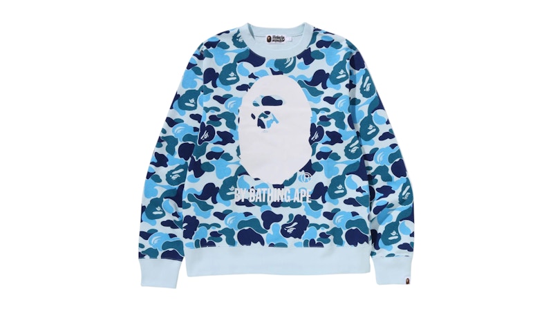 BAPE ABC Camo By Bathing Ape Crewneck Sweat Blue