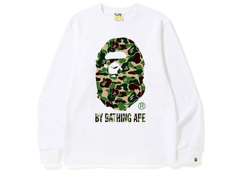 BAPE ABC Camo By Bathing Ape L/S Tee (FW22) White Green