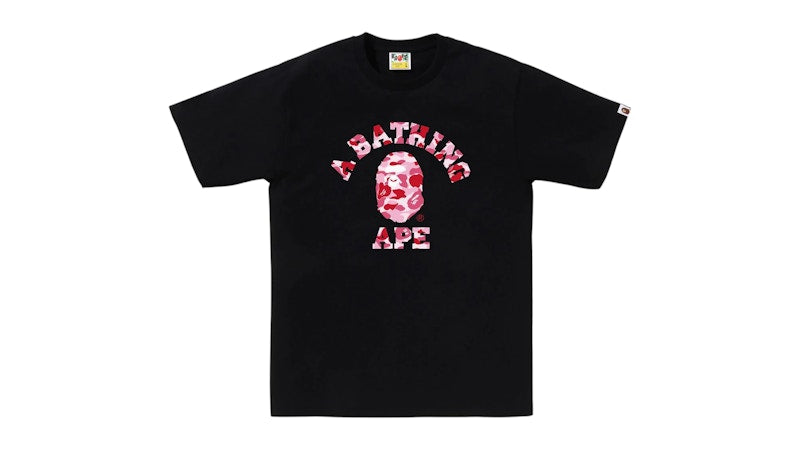 BAPE ABC Camo College Tee (FW25) Black/Pink