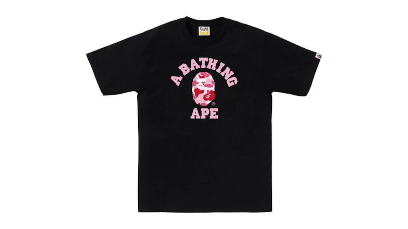 BAPE ABC Camo College Tee (SS25) Black/Pink