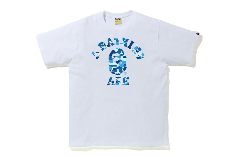 BAPE ABC Camo College Tee (SS21) White/Blue