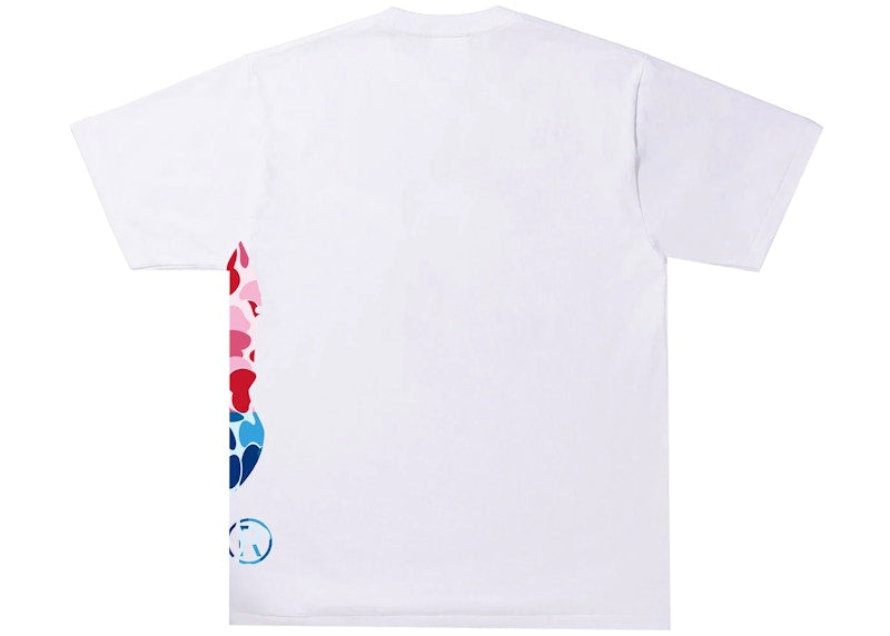 BAPE ABC Camo Crazy Side Big Ape Head Tee White