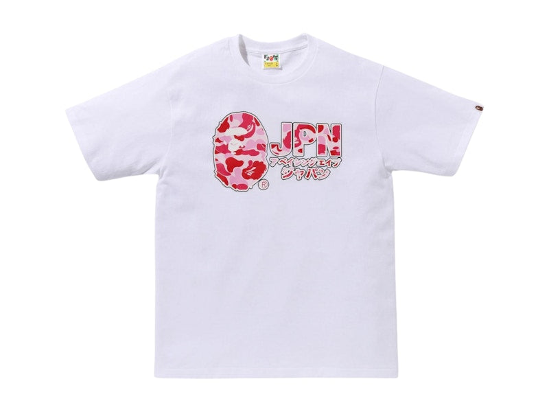 BAPE ABC Camo JPN Katakana Tee (SS25) White