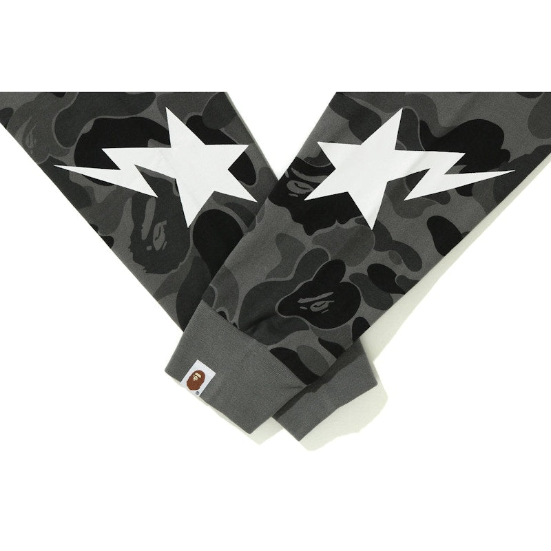 BAPE ABC Camo L/S Tee Black