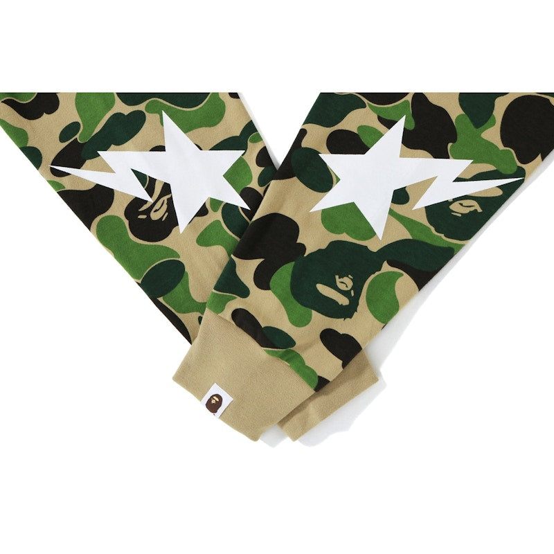 BAPE ABC Camo L/S Tee Green