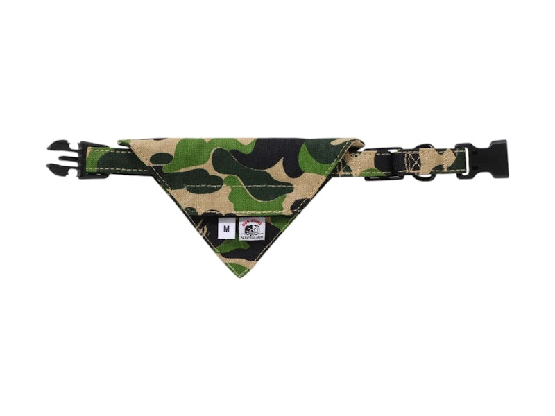 BAPE ABC Camo Medium Dog Bandana Green