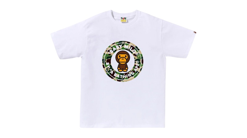 BAPE ABC Camo Milo Busy Works Tee (SS25) White/Green