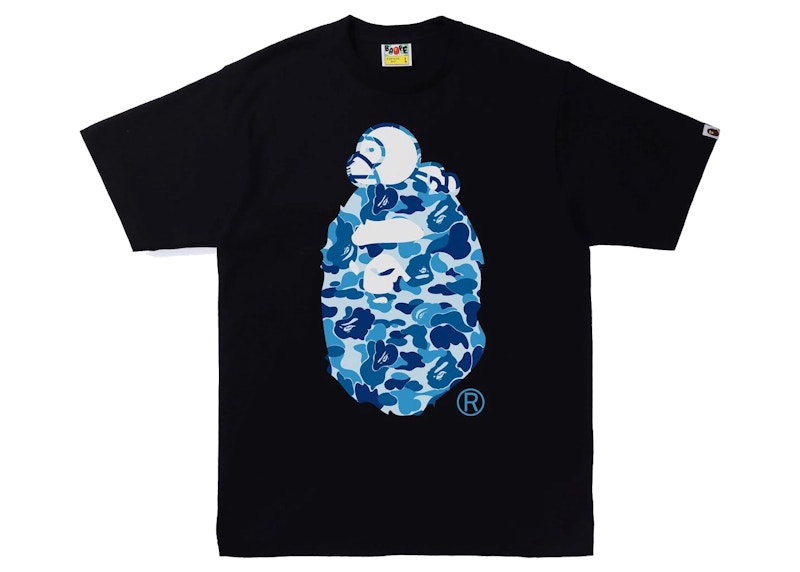 BAPE ABC Camo Milo On Big Ape Tee Black/Blue