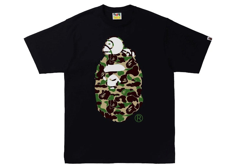 BAPE ABC Camo Milo On Big Ape Tee Black/Green