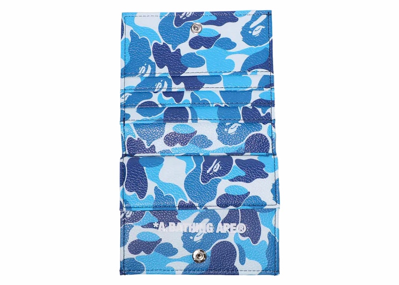 BAPE ABC Camo Mini Wallet Blue