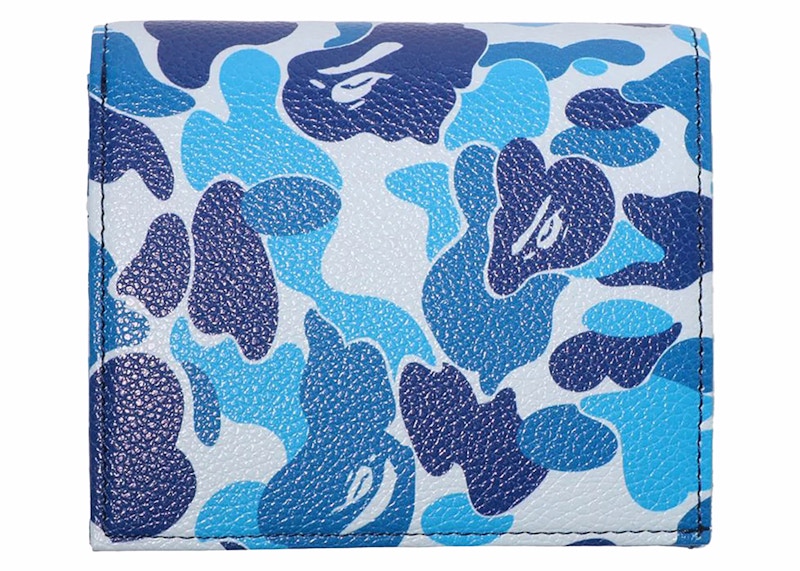 BAPE ABC Camo Mini Wallet Blue