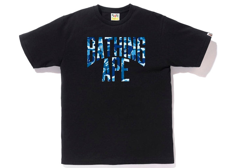 BAPE ABC Camo NYC Logo Tee Black Blue