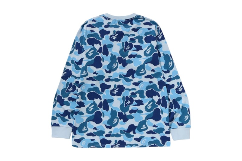 BAPE ABC Camo NYC One Point L/S Tee Blue