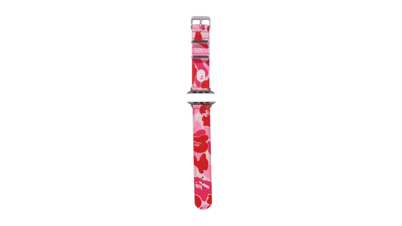 BAPE ABC Camo Nato Watch Band Pink