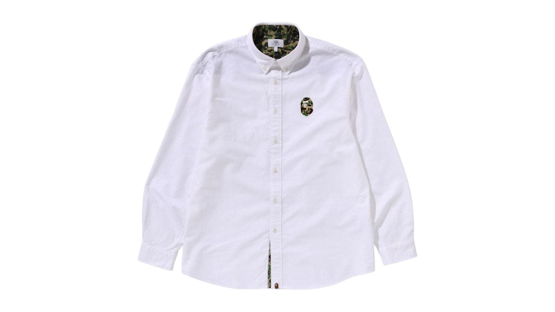 BAPE ABC Camo One Point Relaxed Fit Shirt White