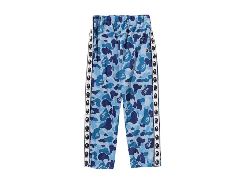 BAPE ABC Camo Relaxed Fit Track Pants Blue