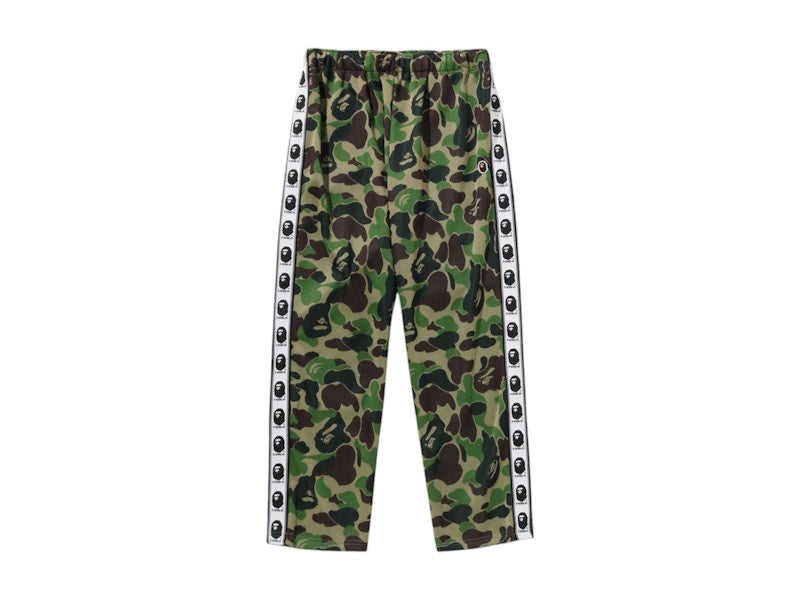 BAPE ABC Camo Relaxed Fit Track Pants Green