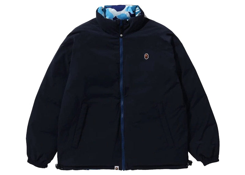BAPE ABC Camo Reversible Down Jacket Blue