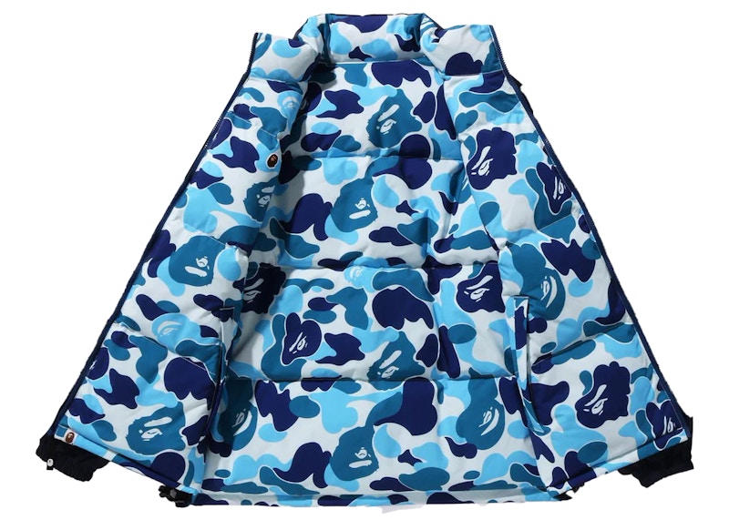 BAPE ABC Camo Reversible Down Jacket Blue