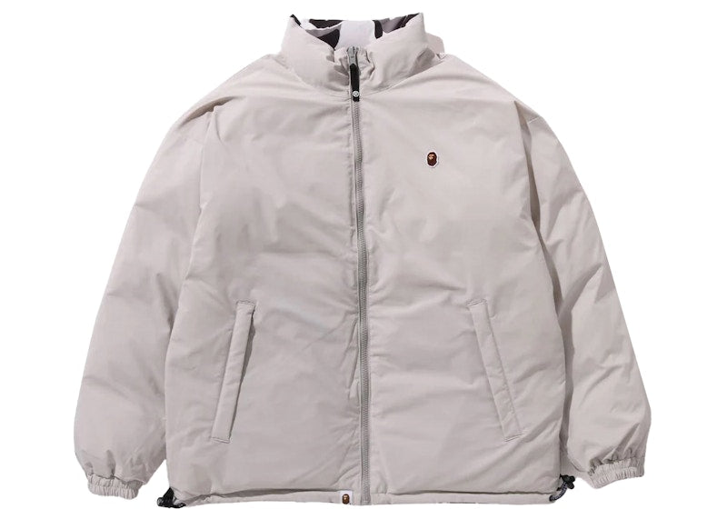 BAPE ABC Camo Reversible Down Jacket Gray