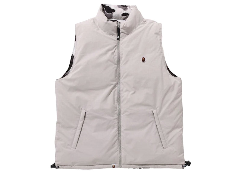 BAPE ABC Camo Reversible Down Vest Gray