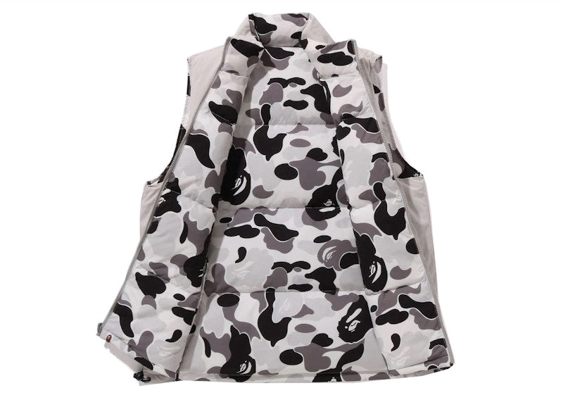 BAPE ABC Camo Reversible Down Vest Gray