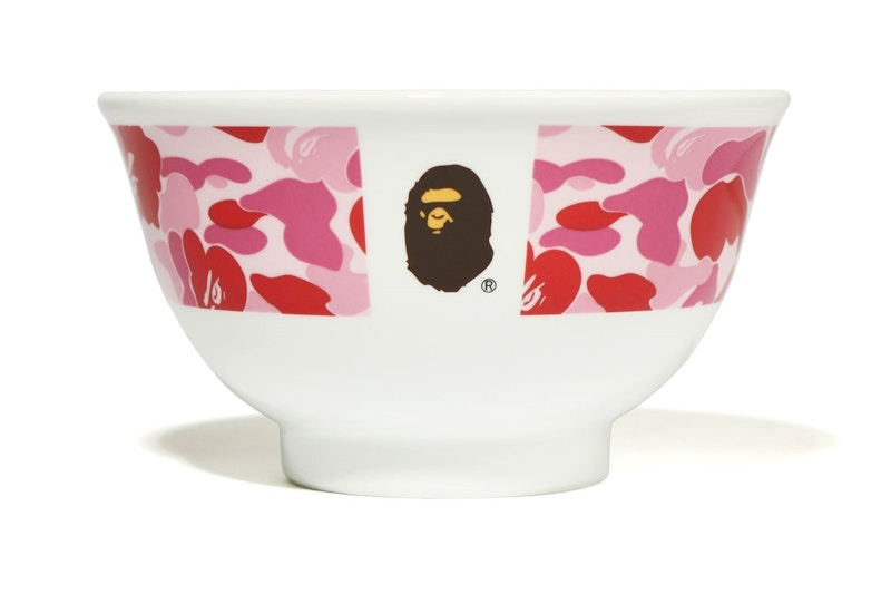 BAPE ABC Camo Rice Bowl Pink