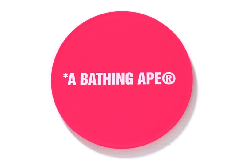 BAPE ABC Camo Rubber Coaster Pink