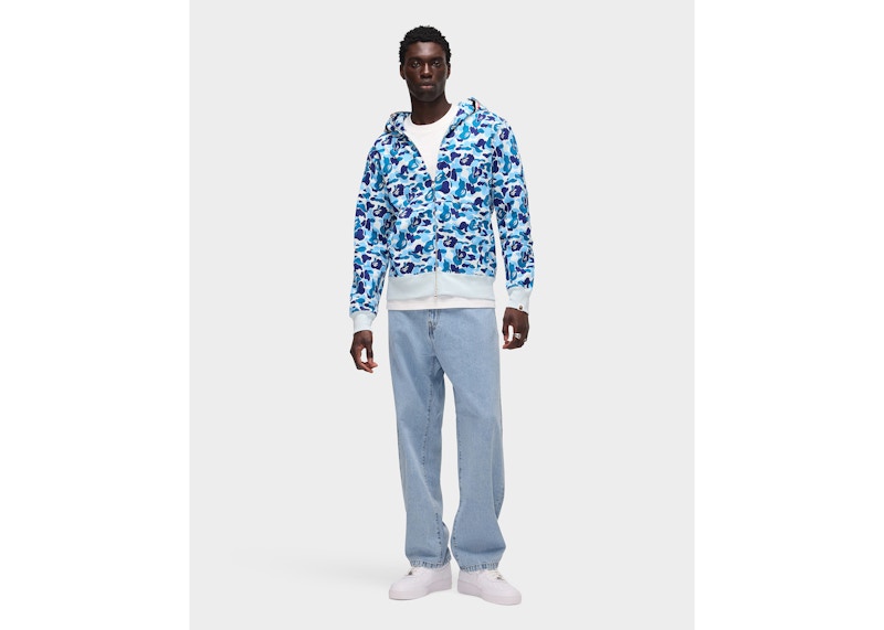 BAPE ABC Camo Shark Full Zip Hoodie Blue