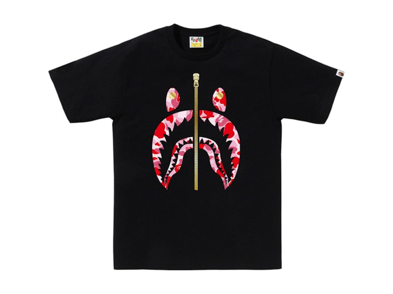 BAPE ABC Camo Shark Tee (SS25) Black/Pink
