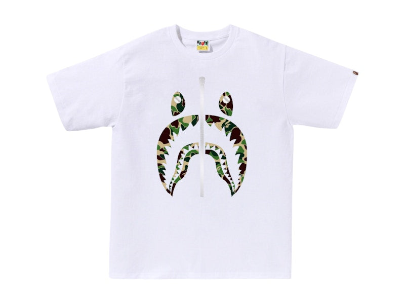 BAPE ABC Camo Shark Tee (SS25) White/Green