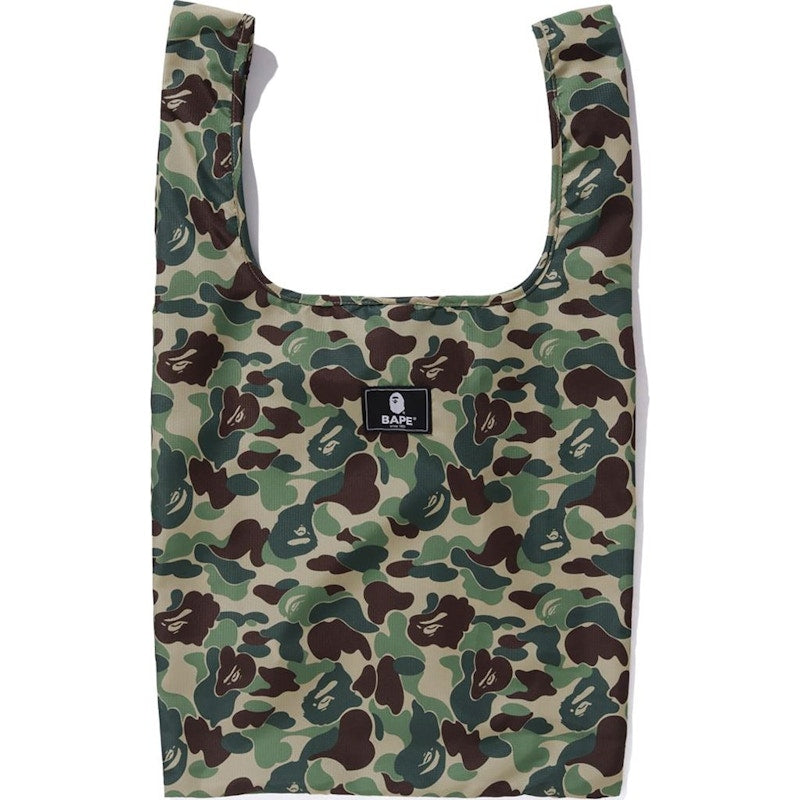 BAPE ABC Camo Shopping Bag L Green