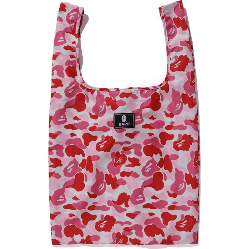 BAPE ABC Camo Shopping Bag L Pink