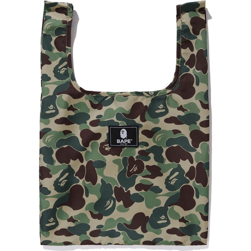 BAPE ABC Camo Shopping Bag M Green