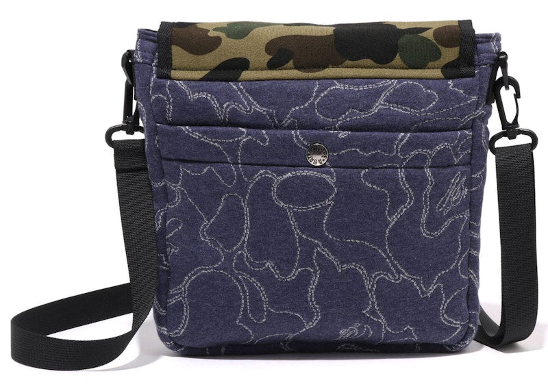 BAPE ABC Camo Shoulder Bag Navy