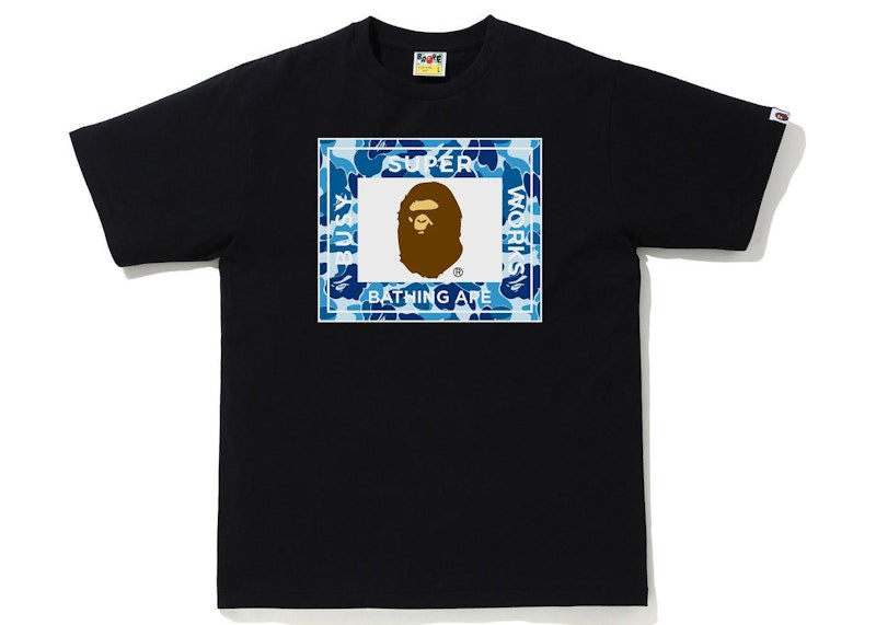 BAPE ABC Camo Super Busy Works Tee Black/Blue