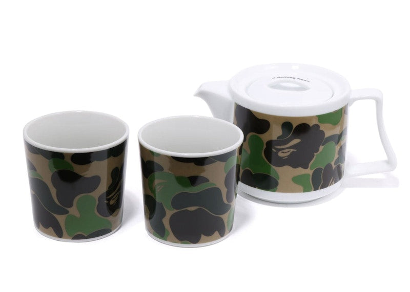 BAPE ABC Camo Tea Pot Set Green