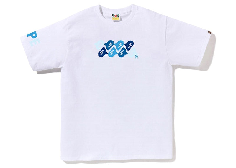 BAPE ABC Camo Tee White/Blue