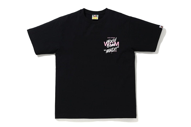 BAPE ABC Camo WGM Ape Head Tee Black/Pink