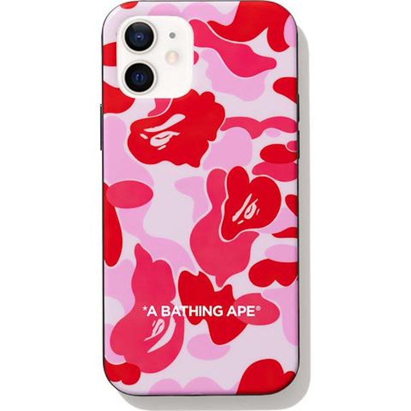 BAPE ABC Camo iPhone 12 Case Pink