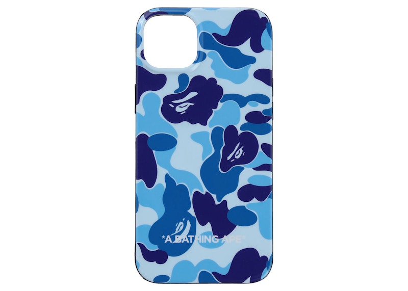 BAPE ABC Camo iPhone 14 Plus Case Blue