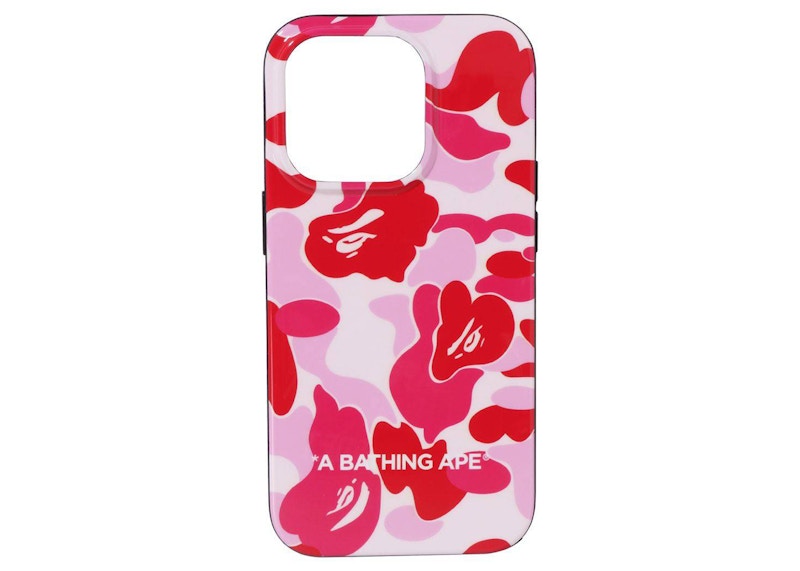 BAPE ABC Camo iPhone 14 Pro Case Pink