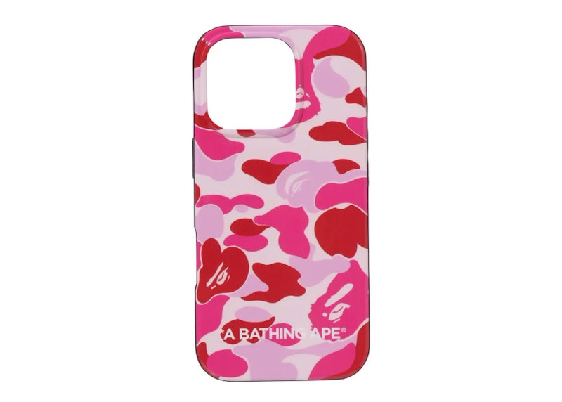 BAPE ABC Camo iPhone 16 Pro Case Pink