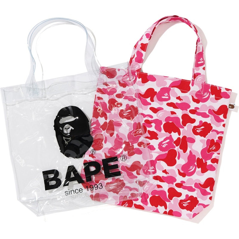 BAPE ABC Clear Tote Bag Pink