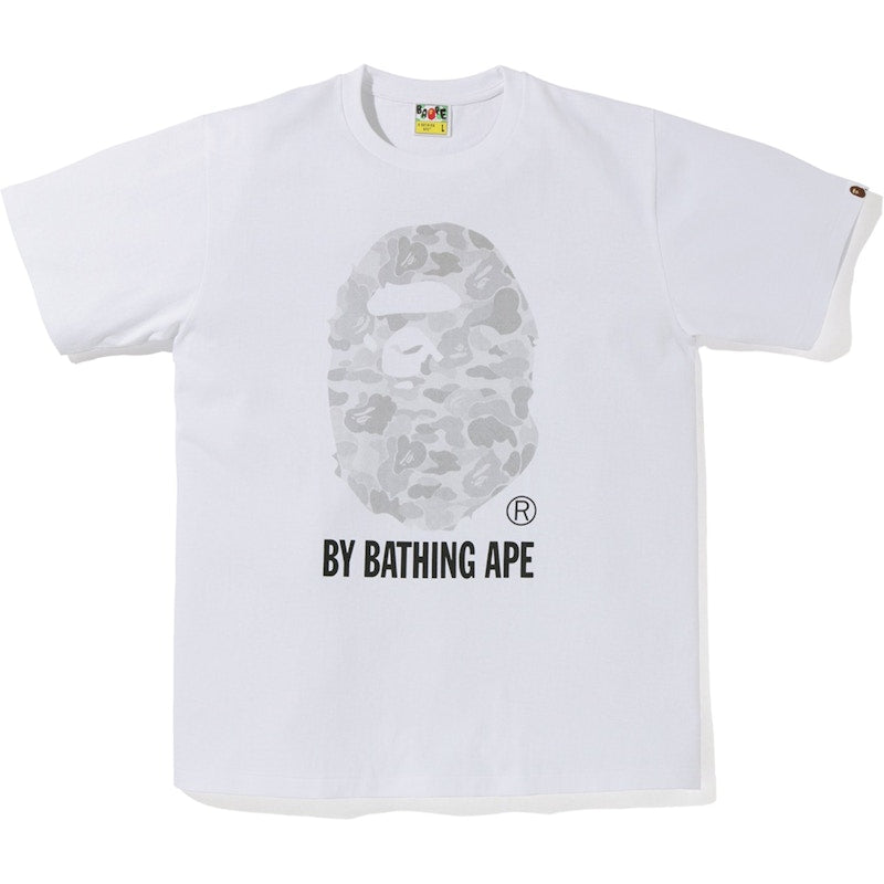 BAPE ABC Dot Reflective By Bathing Tee White