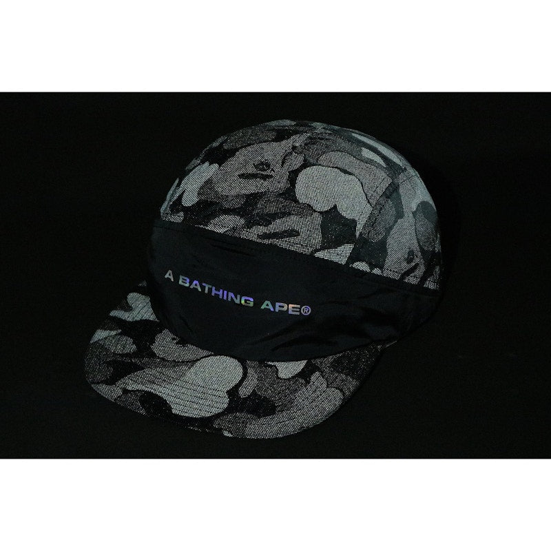 BAPE ABC Dot Reflective Cap Black