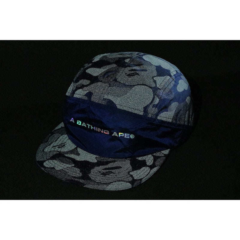 BAPE ABC Dot Reflective Cap Navy