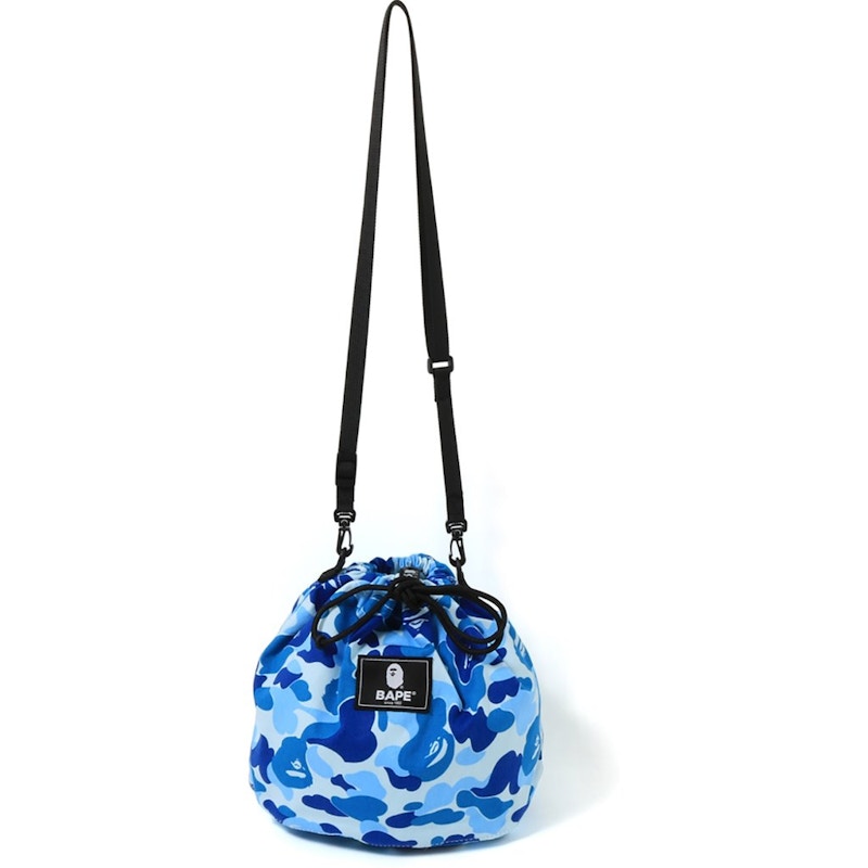BAPE ABC Drawstring Bag Blue