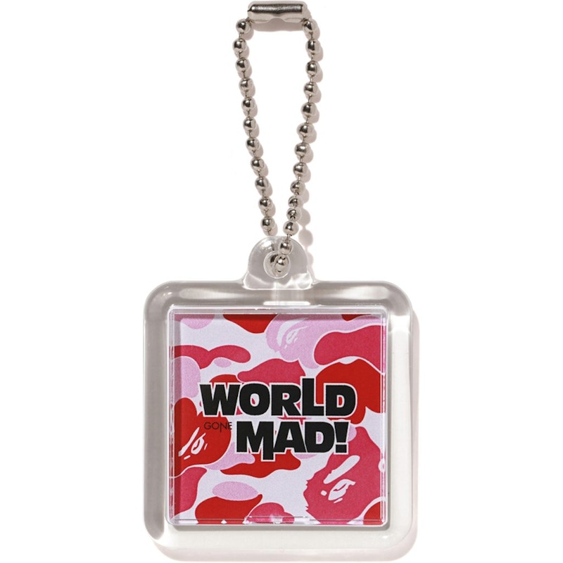 BAPE ABC Keychain Pink