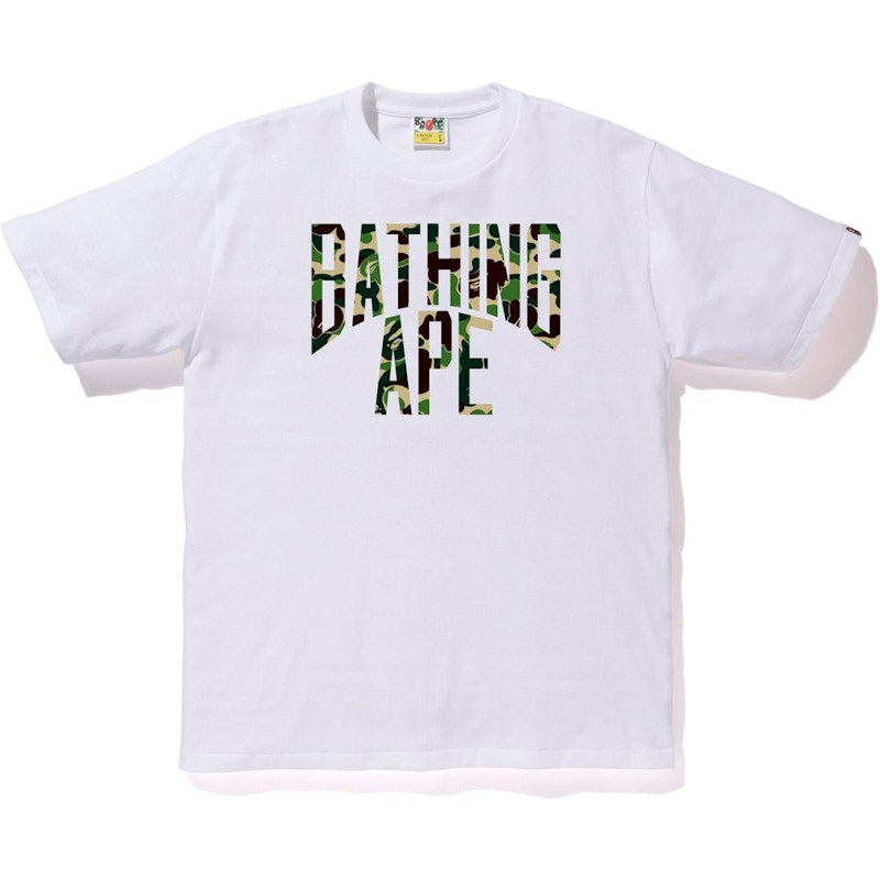 BAPE ABC NYC Logo Tee White/Green